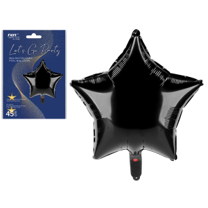 Balon foliowy STAR black RAVI